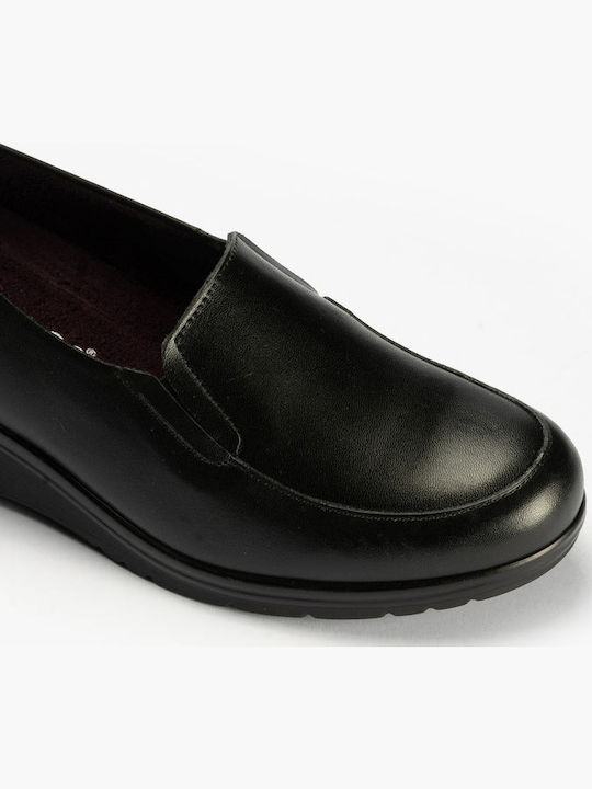 Leder Damen Mokassins in Braun Farbe