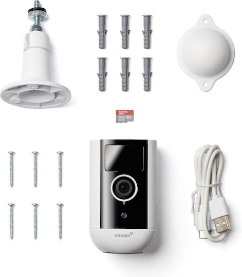 Netatmo IP Surveillance Camera Wi-Fi Full HD+ 4MP Waterproof Battery Powered with Two-Way Communication Gray