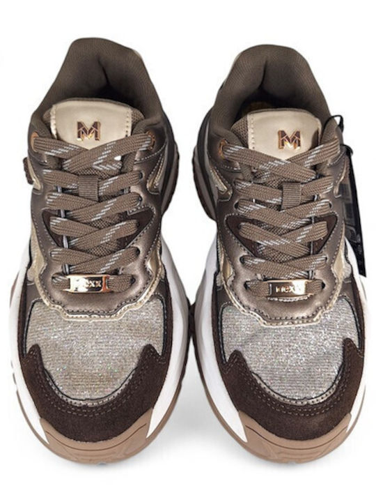 Damen Sneakers Beige Gold
