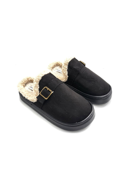 Jomix Winter Women's Slippers in Black color