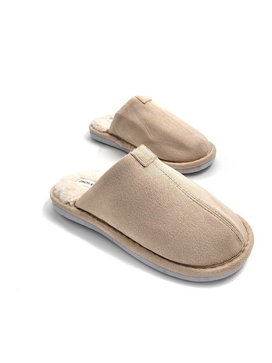Winter Women's Slippers Beige