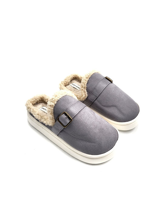 Jomix Winter Women's Slippers in Gray color