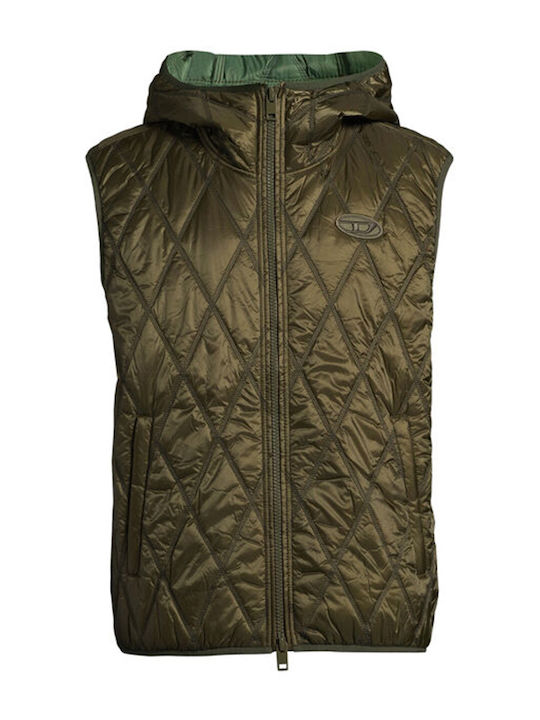 Women's Short Lifestyle Jacket for Winter Khaki