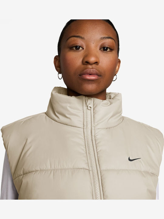 Sportswear Scurtă Jachetă de femei Fără mâneci Puffer Graphite