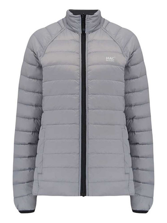 Kurzes Damenjacke Beidseitig Für Winter Schwarz, Kohle