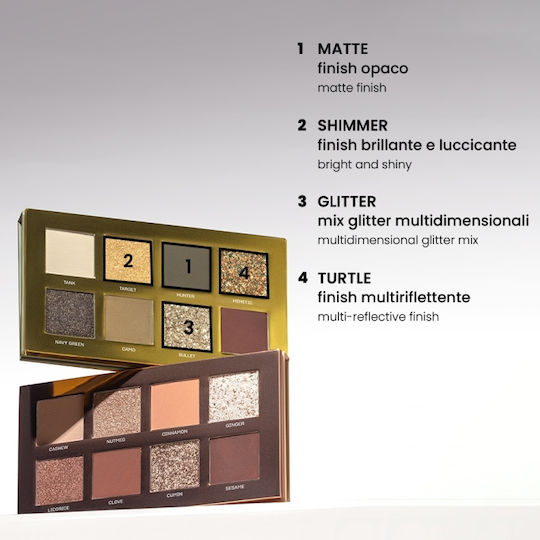 Mia Make Up Палитра със Сенки за Очи Матов в Твърда Форма Army Green