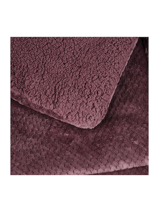 Das Home Duvet Cover with Hollowfiber Filling Single 160x240cm 1188 Dark Lilac 700 GSMGsm 12 togs Togs