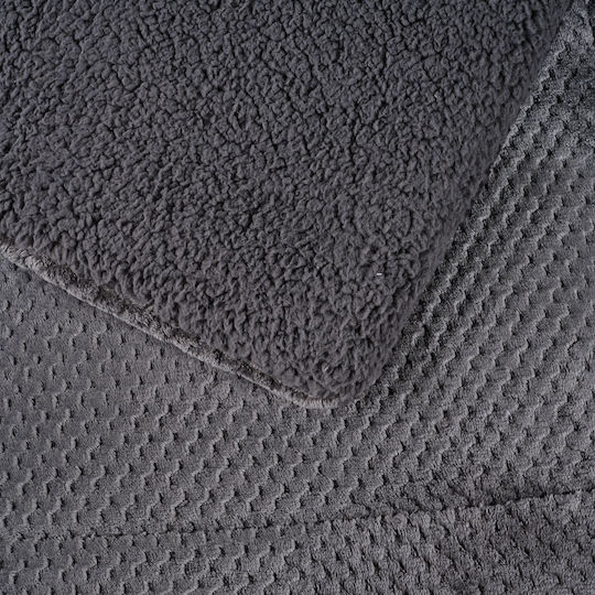 Das Home Duvet Cover with Hollowfiber Filling Queen 220x240cm 1183 Gray 700 GSMGsm 12 togs Togs