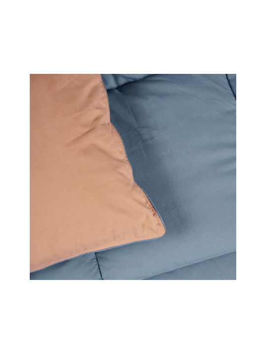 Das Home Πάπλωμα Μονό με Γέμιση Microfiber 160x220εκ. 9642 Πορτοκαλί 550 GSM 10.5 togs