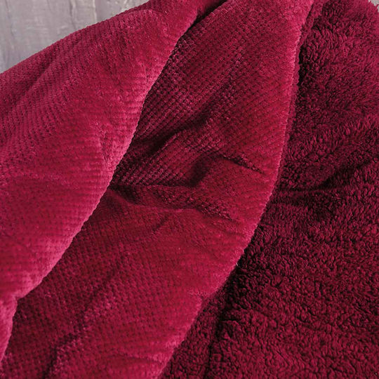 Rythmos Duvet Cover Queen 220x240cm Alvaro Burgundy 710 GSMGsm