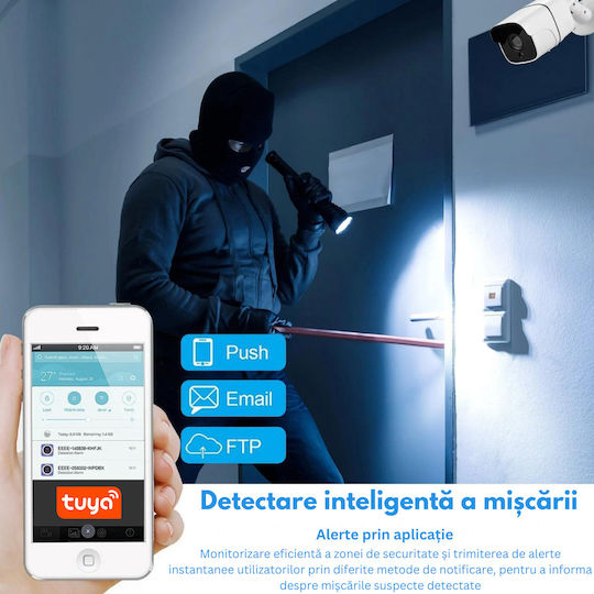 IP Cameră de Supraveghere Wi-Fi Full HD+ 5MP Rezistentă la apă cu Comunicare Bidirecțională