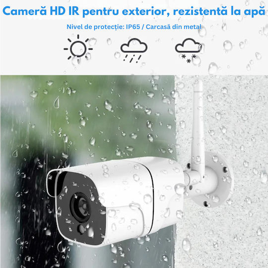 IP Cameră de Supraveghere Wi-Fi Full HD+ 5MP Rezistentă la apă cu Comunicare Bidirecțională
