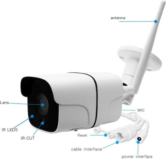 IP Cameră de Supraveghere Wi-Fi Full HD+ 5MP Rezistentă la apă cu Comunicare Bidirecțională