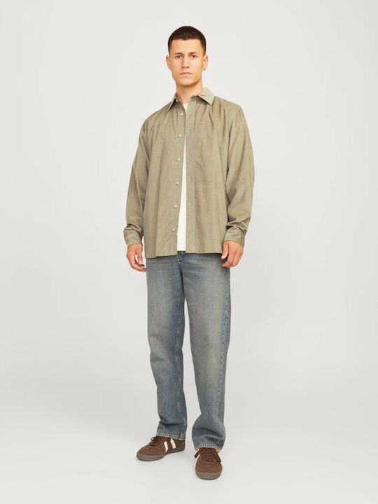 Jack & Jones Long-sleeved Corduroy Shirt Beige