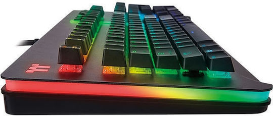 Thermaltake Level 20 Gaming Μηχανικό Πληκτρολόγιο με Cherry MX Speed διακόπτες και RGB φωτισμό (Αγγλικό US) Titanium