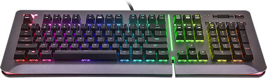 Thermaltake Level 20 Gaming Μηχανικό Πληκτρολόγιο με Cherry MX Speed διακόπτες και RGB φωτισμό (Αγγλικό US) Titanium