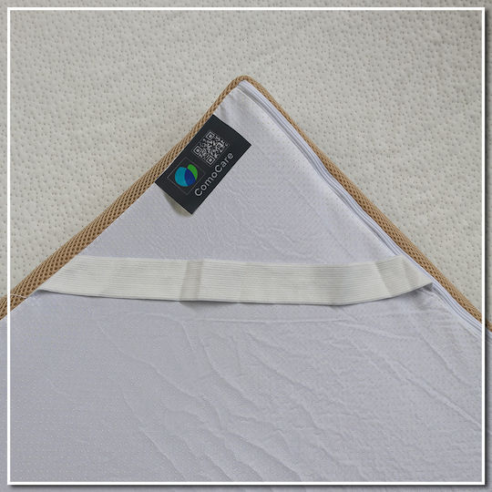 Como felt & wadding producers Mattress Topper Super Double Memory Foam with Bamboo Fibers & Removable Cover 160x200x4cm