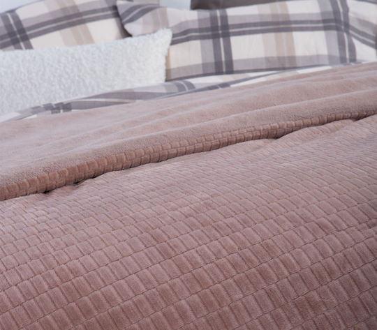 Nef-Nef Homeware Duvet Cover Queen 220x240cm Ezra Pink 240 GSMGsm