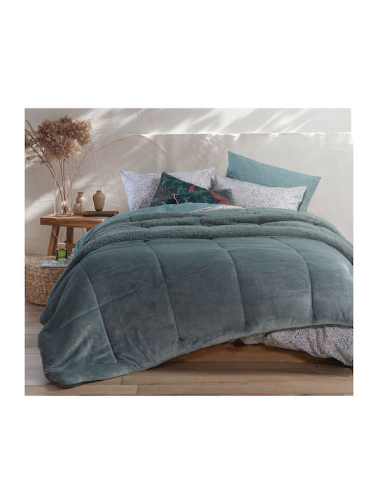 Nef-Nef Homeware Duvet Cover Queen 220x240cm Singular 24 Green