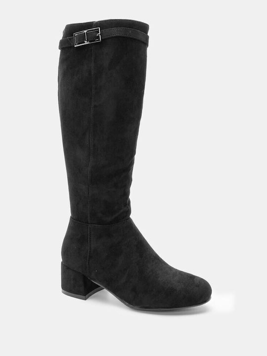 Luigi Women's Boots with Medium Heel Black