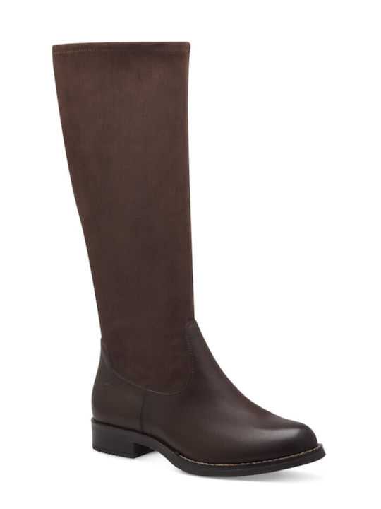 Tamaris Comfort Leather Women's Boots Brown