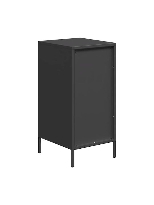 Cabinet de Birou Metalic Negru 35x39x73.5cm