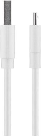 Goobay Regular USB 2.0 to micro USB Cable Λευκό 1m (43837)