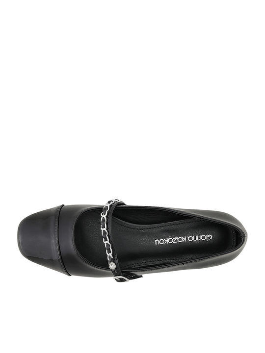 Leather Ballerinas Redbrin Black