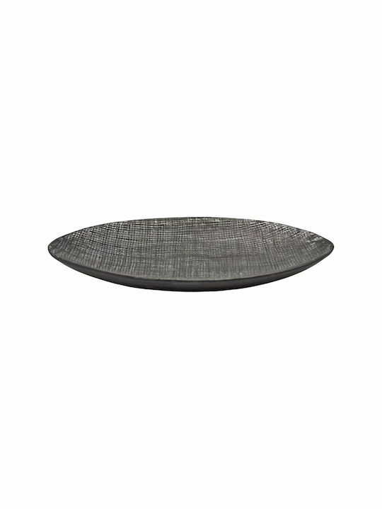 Ankor Ceramic Decorative Platter Gray 26x13.5x3.8cm