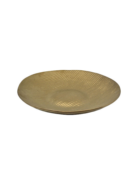 Ankor Ceramic Decorative Platter Bronze 35x35x6.2cm