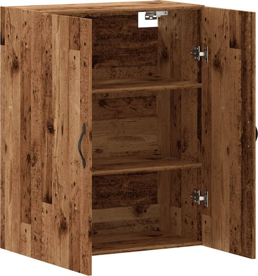 Hängeschrank fürs Wohnzimmer aus Spanplatte Braun 69,5 x 34 x 90 cm