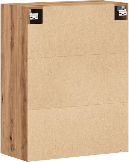 Wand Wohnzimmer Nische aus Spanplatte Artisanae Eiche 69.5x34x90cm