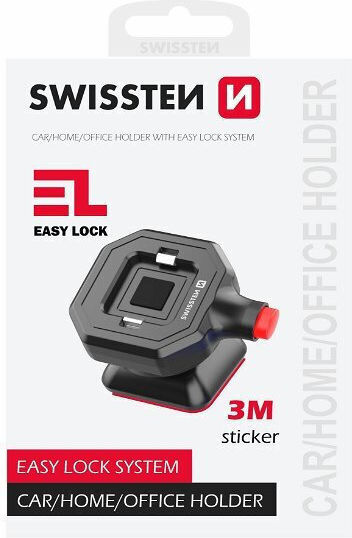 Swissten Easy Lock Holder Mobile Phone Car Home Office 4" 6.8"
