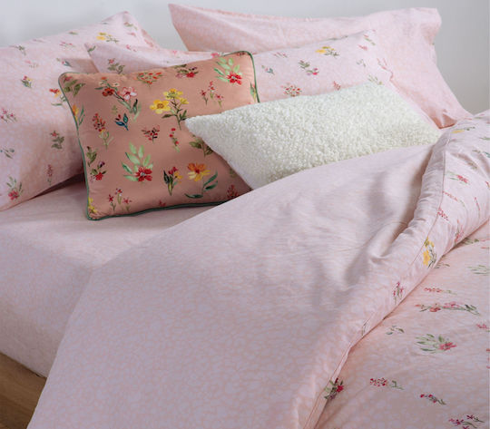 Nef-Nef Homeware Σετ Υπέρδιπλη 240x230cm Plant Pink Nef-Nef Homeware Σετ Υπέρδιπλη 240x230cm Plant Pink