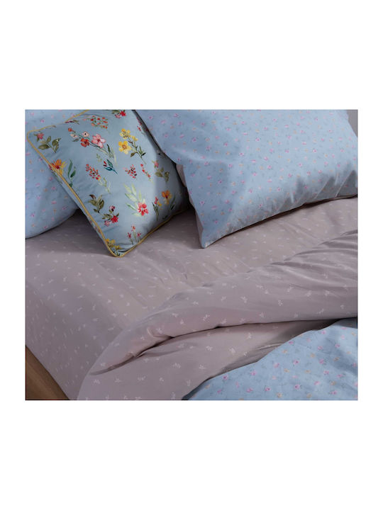 Nef-Nef Homeware Duvet Cover Set Cotton Queen with 2 Pillowcases 240x230 Lorelay Aqua
