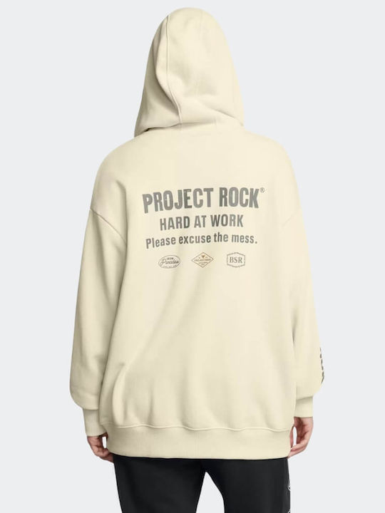 Project Rock Women's Sweatshirt Jacket Hooded Grey