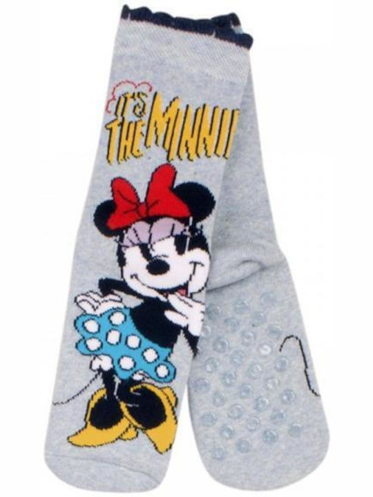 Disney Non-slip Kids' Long Socks Gray