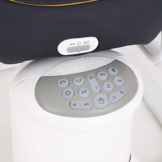 Graco Elektrisch Baby Relax Schaukel All Ways Soother mit Musik und Vibration Into the Wild Bleumarin für Kind bis 9kg