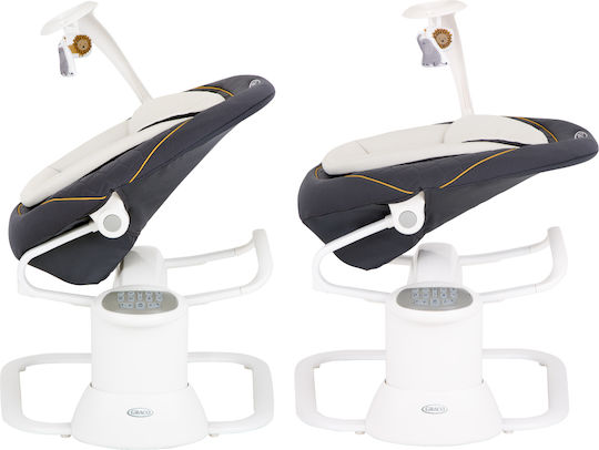 Graco Elektrisch Baby Relax Schaukel All Ways Soother mit Musik und Vibration Into the Wild Bleumarin für Kind bis 9kg
