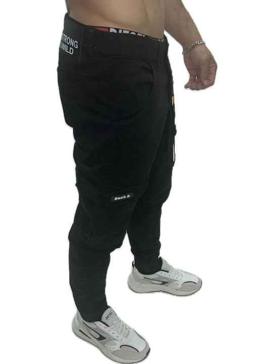 Παντελόνι Cargo Ελαστικό Black