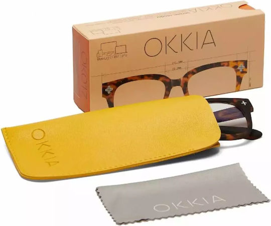 Okkia Giovanni Oчила За Четене +1.00 В Кафяв Цвят