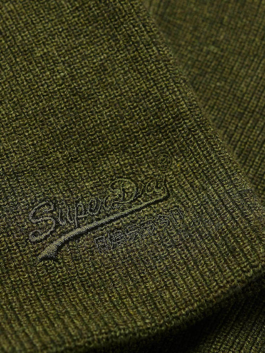 Superdry Essential Logo Beanie Beanie Knitted in Green color