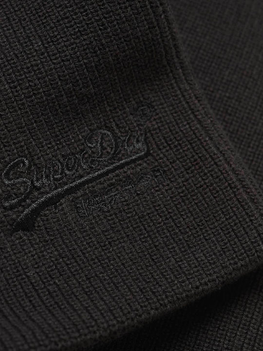 Superdry Essential Logo Beanie Beanie Knitted in Black color