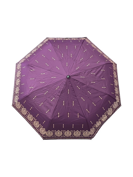 Pierre Cardin Windproof Automatic Umbrella Compact Purple