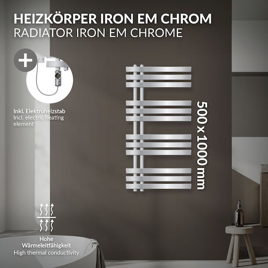 Sleek Iron Em 500x1000 Mm Luxebath
