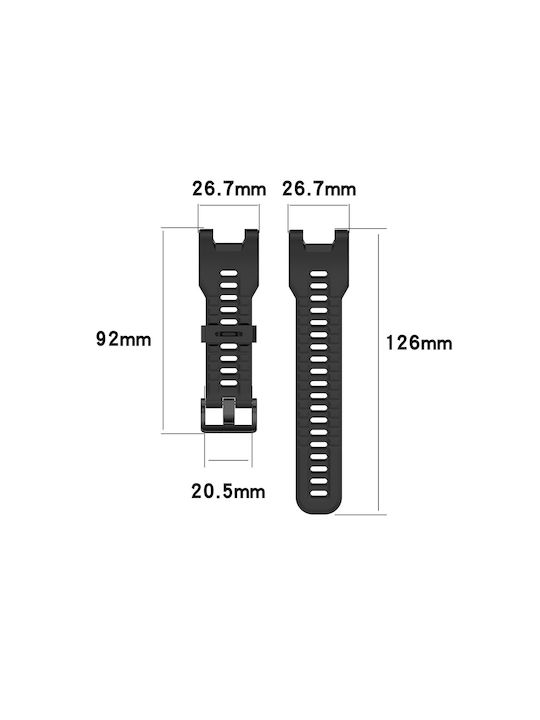 Techsuit Armband Silikon Weiß (Amazfit T-Rex)