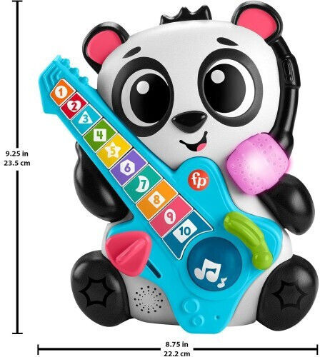 Mattel Baby Toy Link Squad Panda The Guitarist with Music and Sounds for 9++ Months