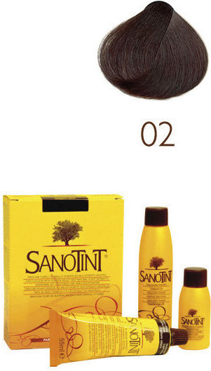 Sanotint Classic Hair Dye no Ammonia 02 Brown Black 125ml