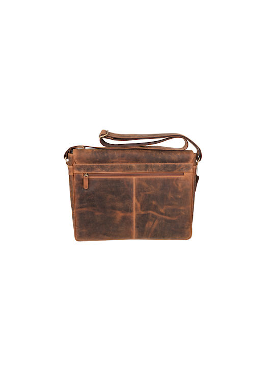 Leather Creations XK Men's Bag Messenger Brown