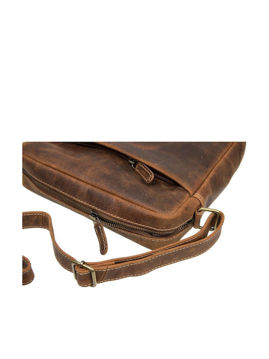 Leather Men's Bag Shoulder / Crossbody Tabac Brown